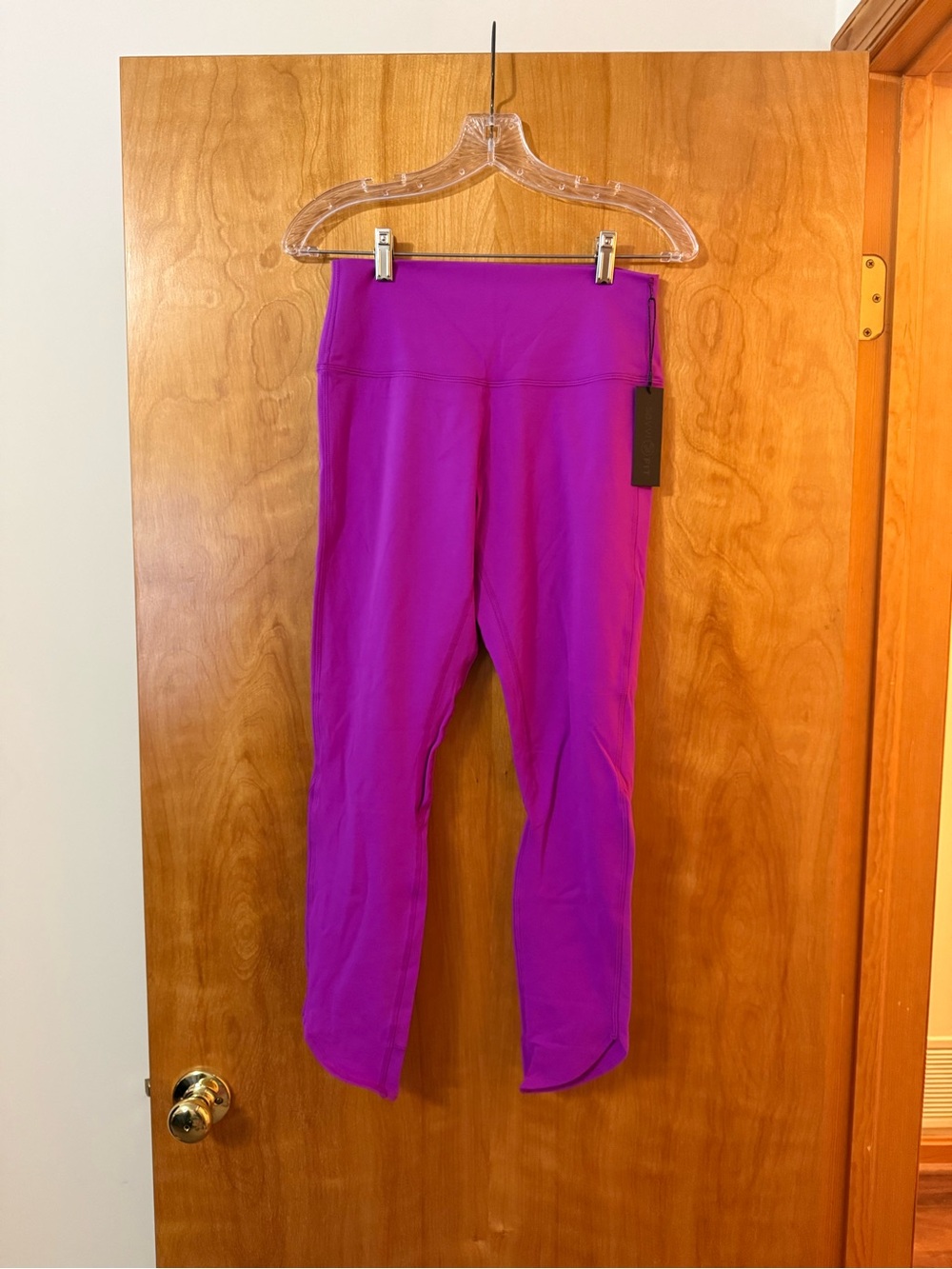 Savvi Fit Dancer Leggings Fuchsia Colorful Athleisure Yoga Walk Womens NWT Large